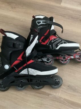 Men's Black and Red Inline Skates